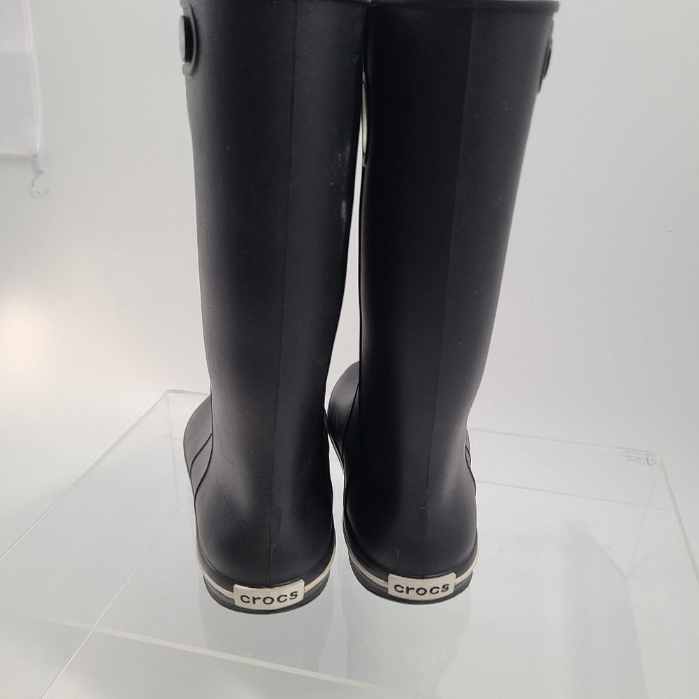 CROCS Crocband Jaunt Women’s US size 4 Black Boot 11" shaft Style 10970 - Picture 5 of 11